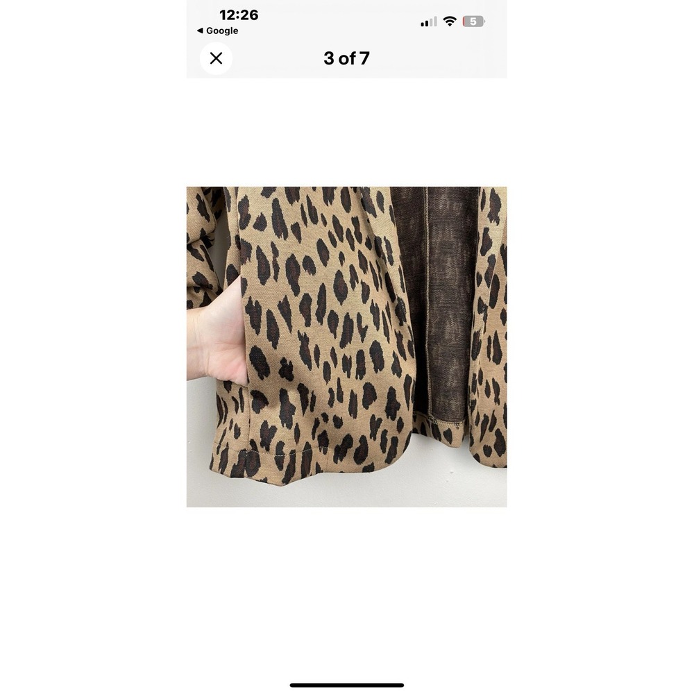 leopard print Jacket Size Small - Picture 2 of 6